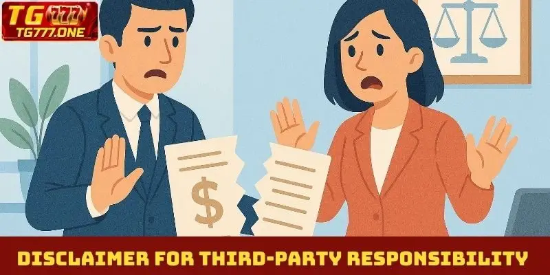 Disclaimer for third-party responsibility